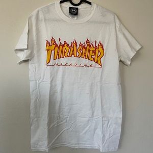 White Thrasher tee